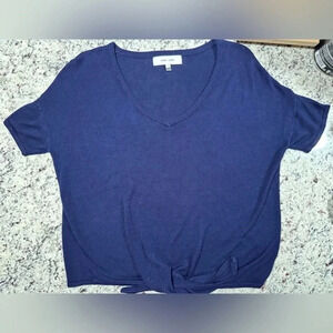 NWOT REVOLVE John + Jenn short sleeve tie sweater size small